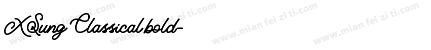 XSung Classical bold字体转换